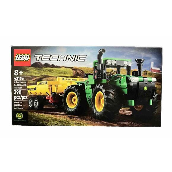 Lego Technic 42136 John Deere 9620R 4WD Tractor 390 Pcs Building Toy